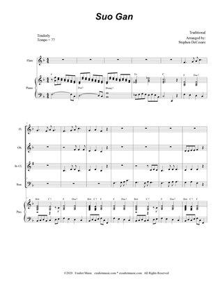Suo Gan (Woodwind Quartet and Piano)
