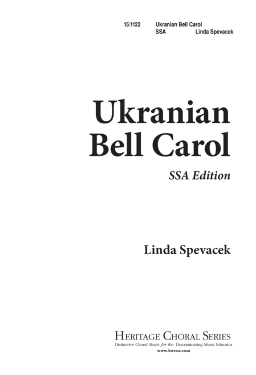 Ukrainian Bell Carol SSA scores gallery preview page 1