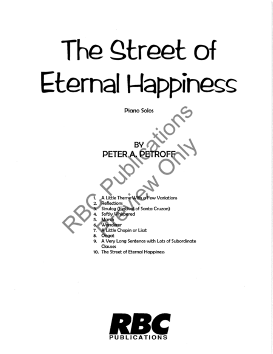 Street Of Eternal Happiness Set of Parts scores gallery preview page 2