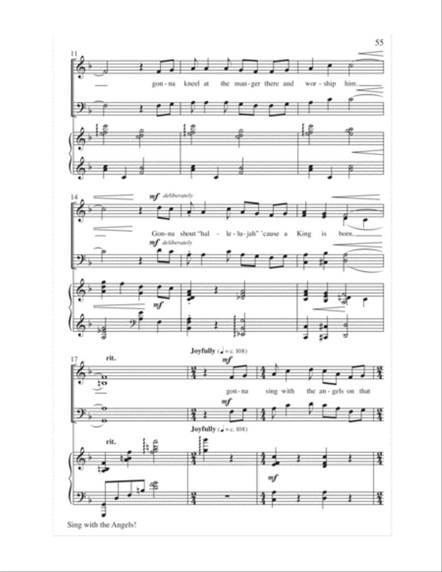 Sing with the Angels!- Score 4-Part scores gallery preview page 58