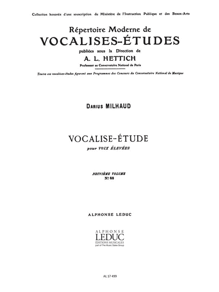 Vocalise-Etude Op. 105