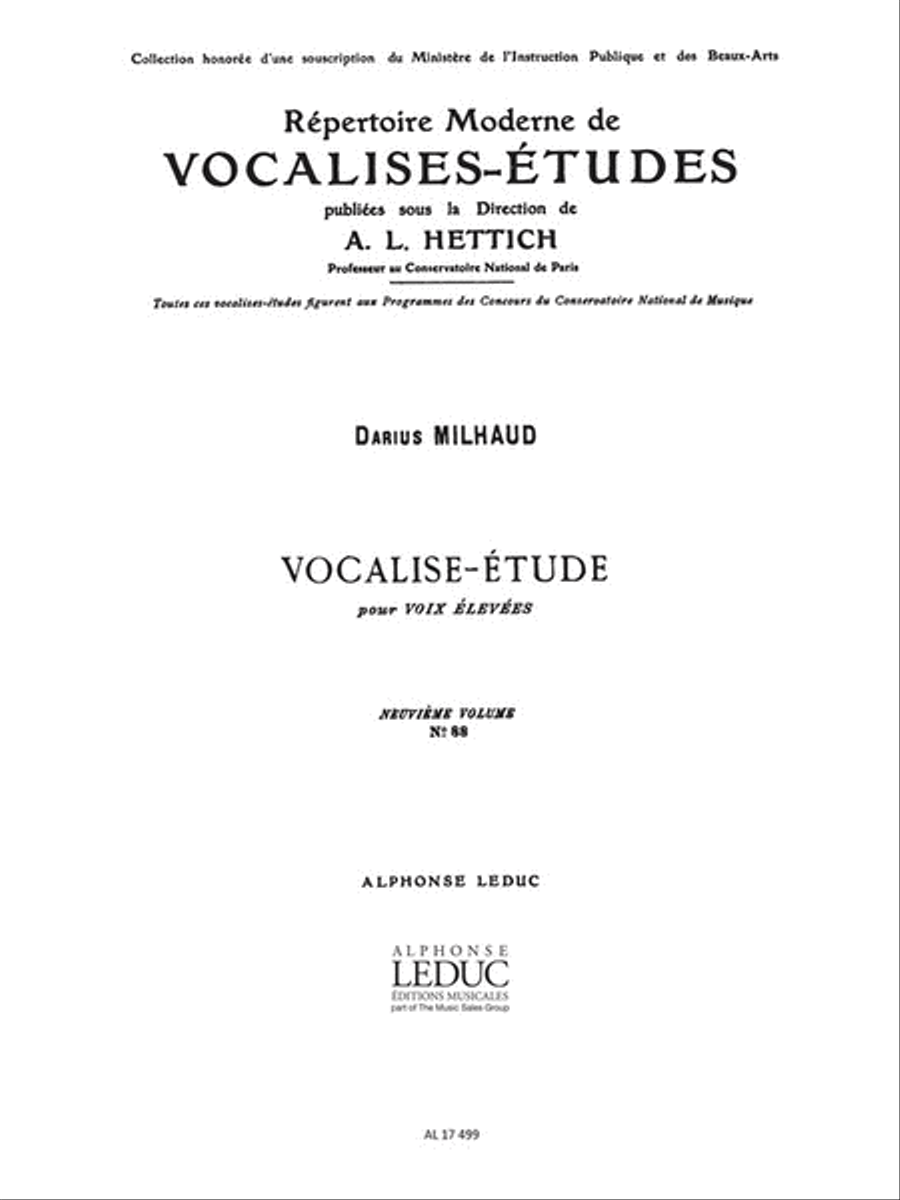 Vocalise-Etude Op. 105