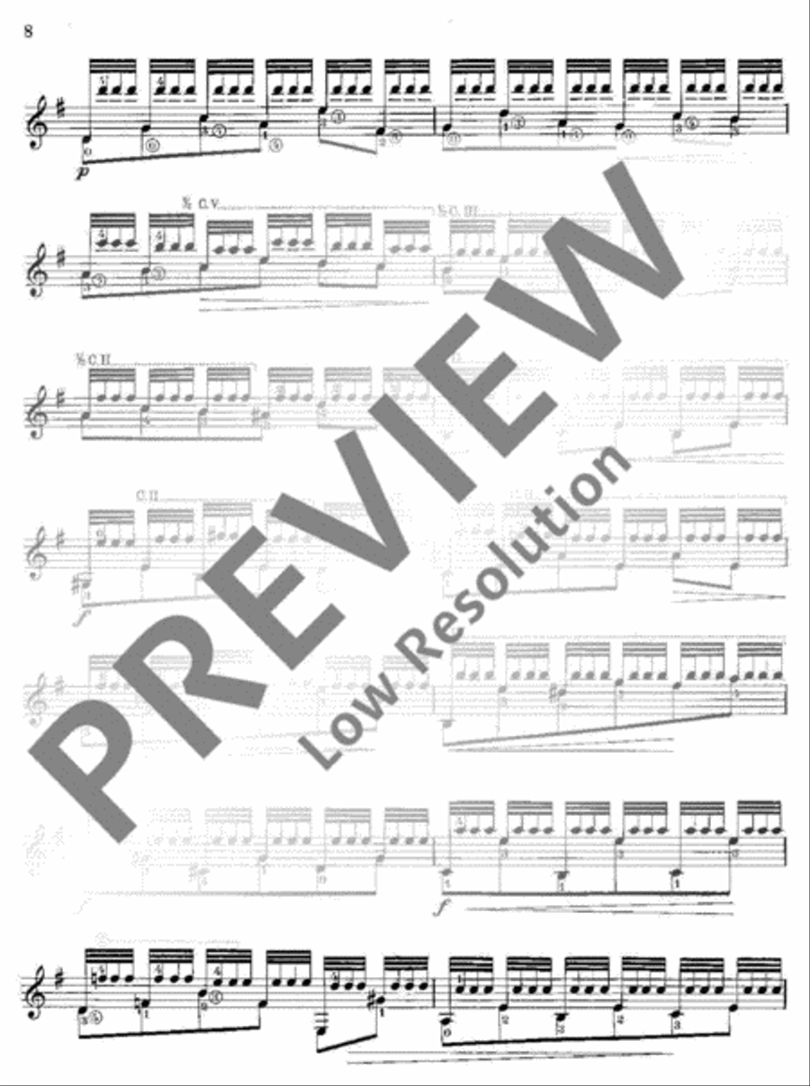 Pièces caractéristiques Classical Guitar scores gallery preview page 9