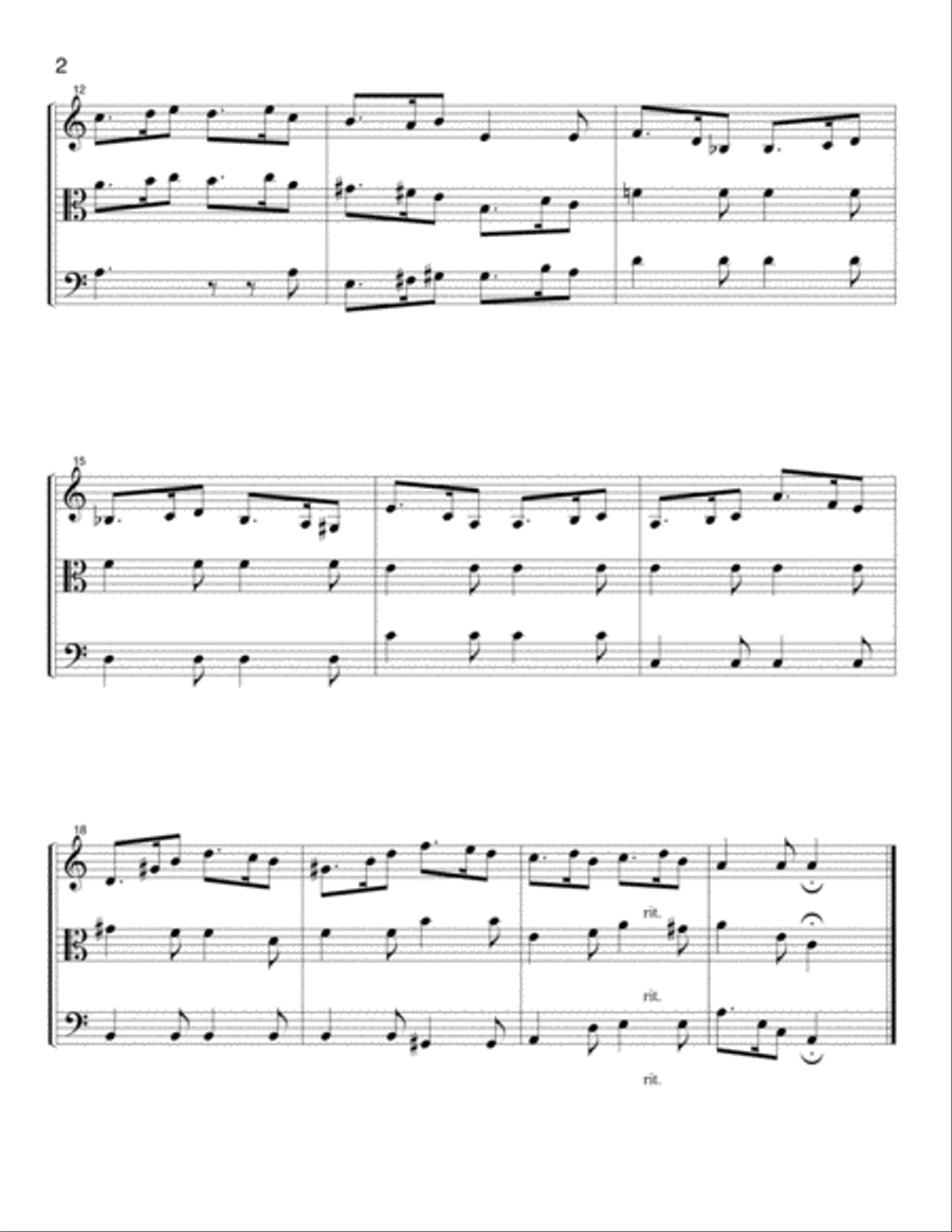Sicilienne for String Trio String Trio scores gallery preview page 2