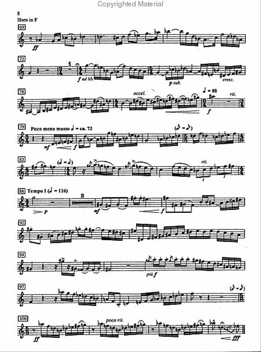 Sonata No. 1 for Horn and Piano Horn scores gallery preview page 5