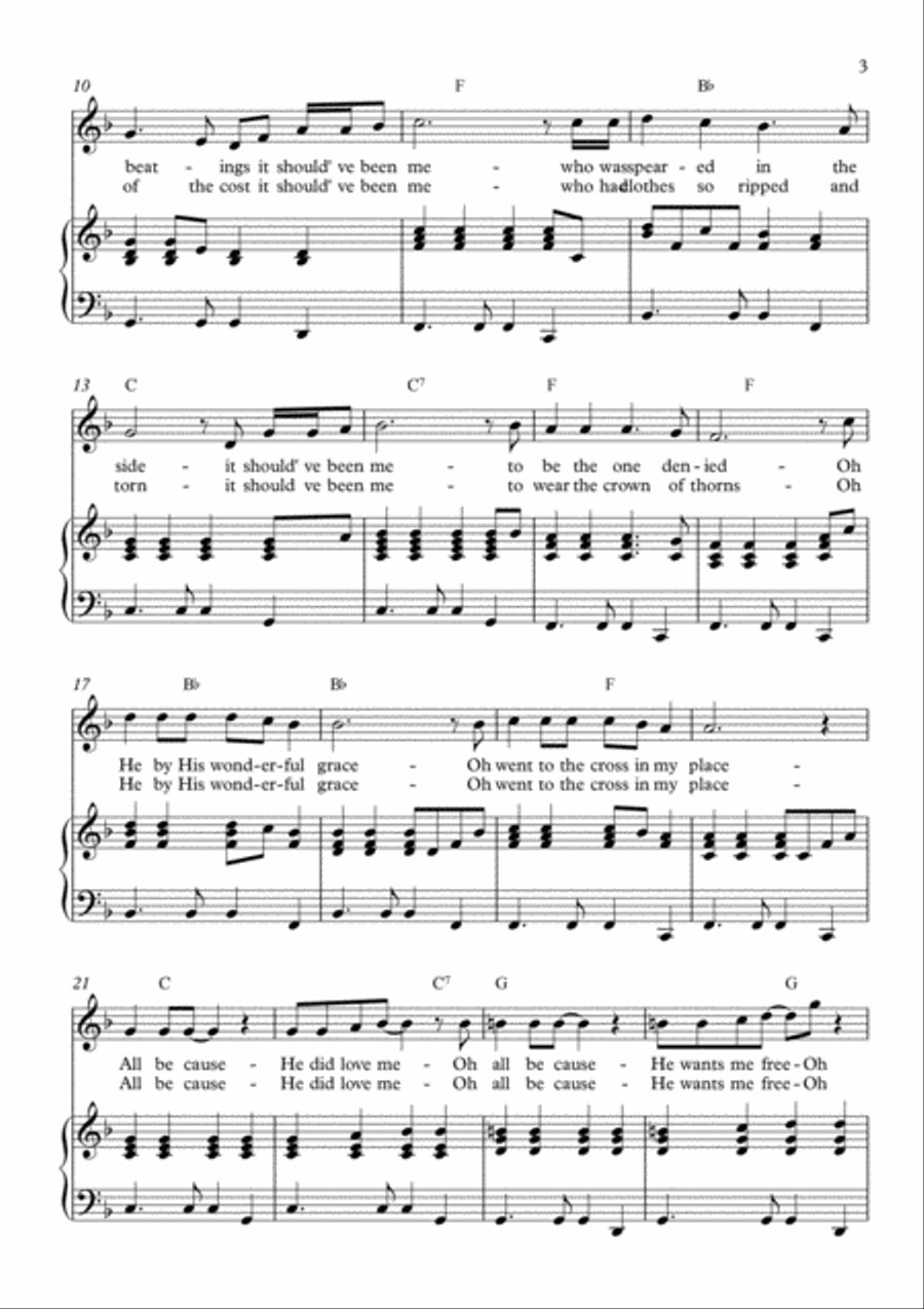 He Has Paid The Price Voice scores gallery preview page 3