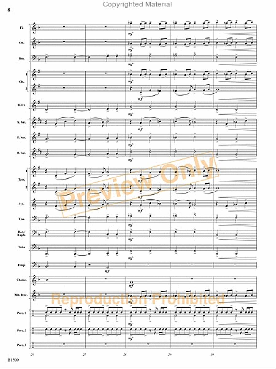 Terminal Velocity Concert Band scores gallery preview page 29