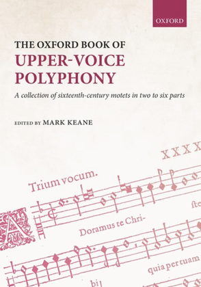 Book cover for The Oxford Book of Upper-Voice Polyphony