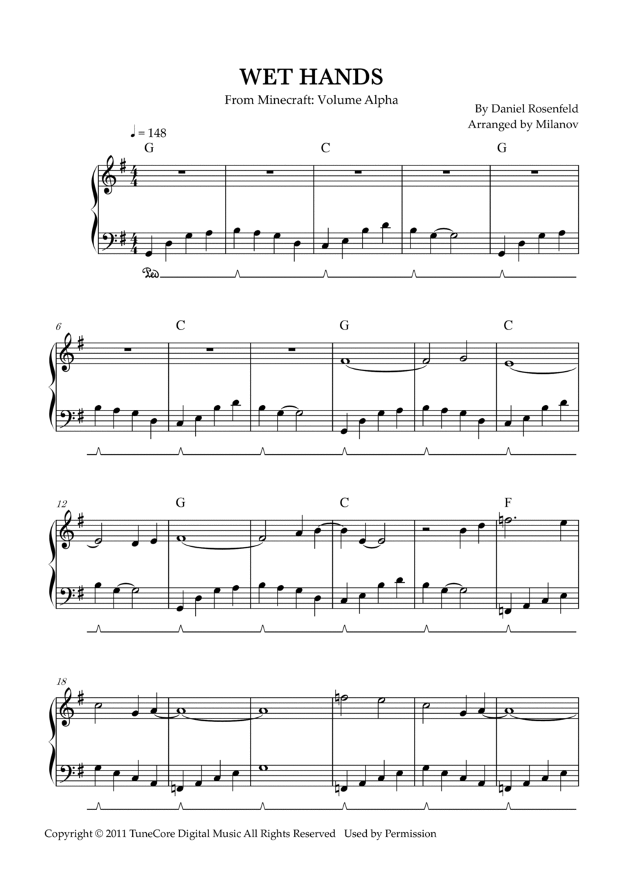 C418 wet hands 2025 piano