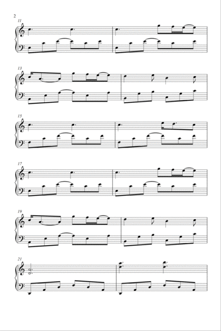 A Thousand Years A Thousand Years Piano Solo scores gallery preview page 2