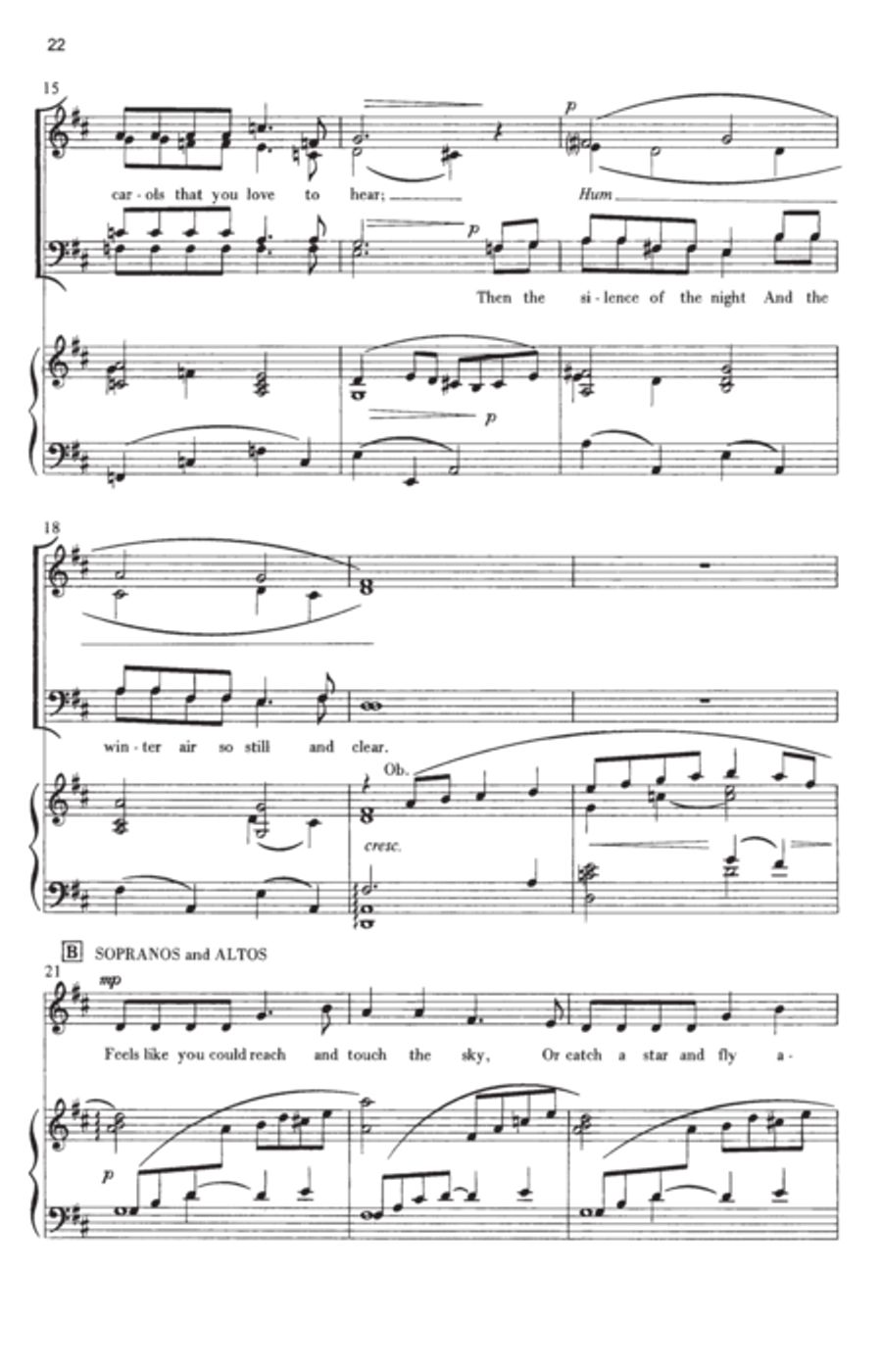 We wish you a merry Christmas 4-Part scores gallery preview page 9