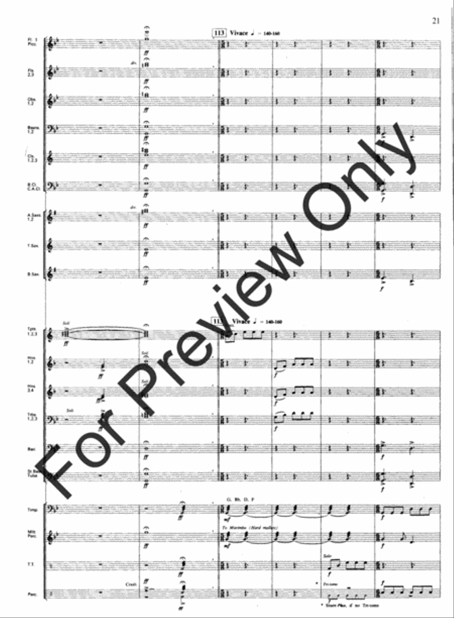 Emmanuel Variants Concert Band scores gallery preview page 23