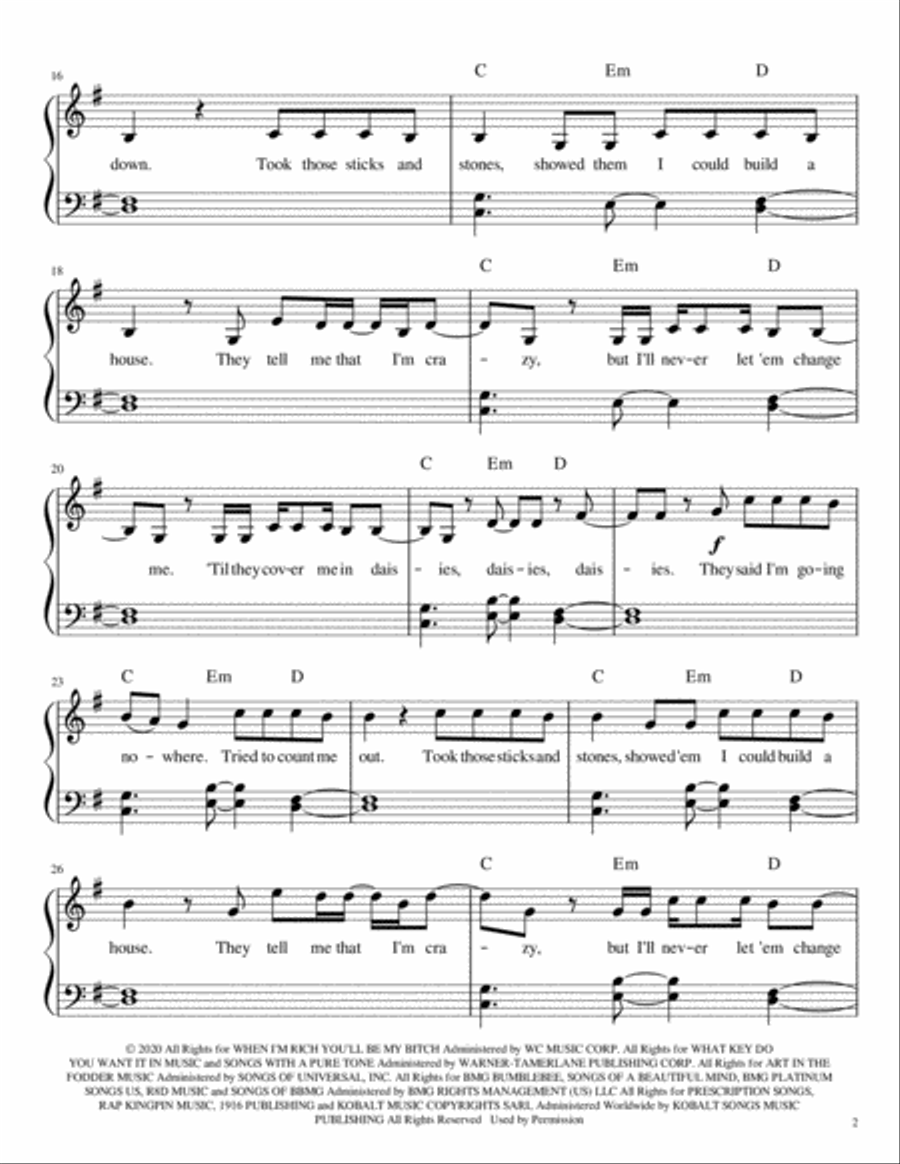 Daisies Daisies Voice scores gallery preview page 2