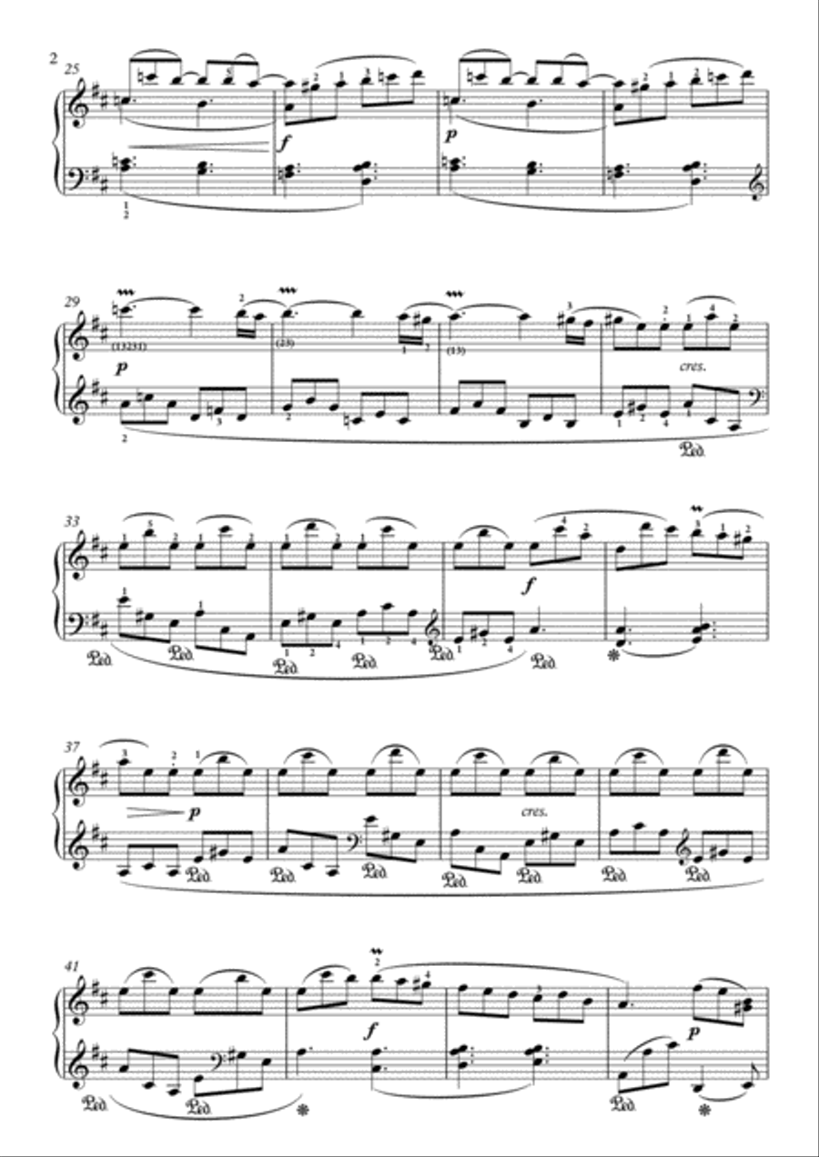 Scarlatti-Sonata in D-Major L.315 K.137(piano) Piano Solo scores gallery preview page 3