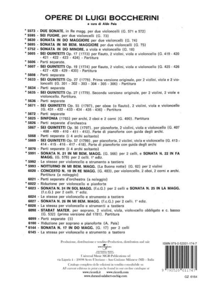 6 Sestetti Op. 23 G.457 - 458 - 459 - Ii Volume
