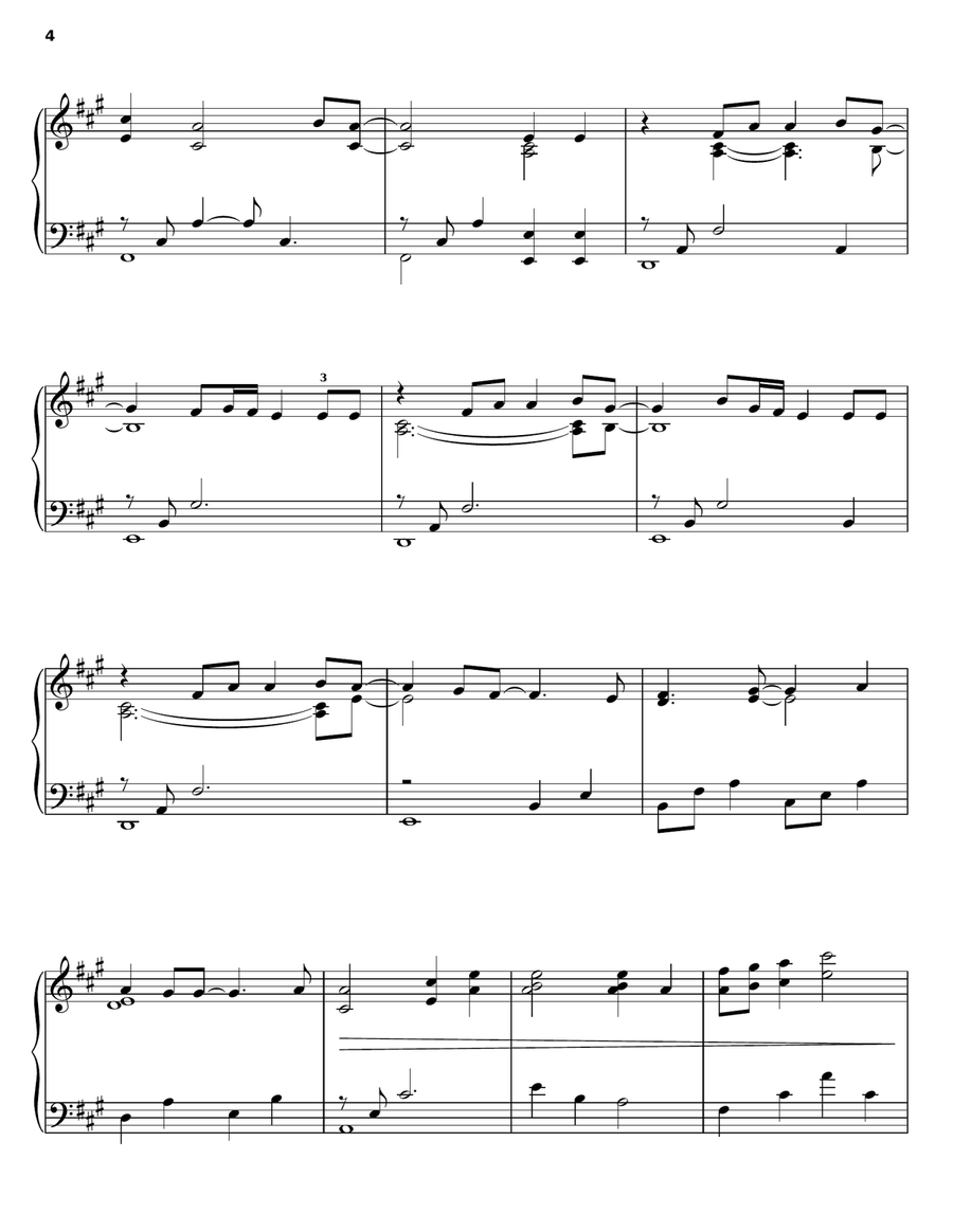 The Christmas Shoes Piano Solo scores gallery preview page 4