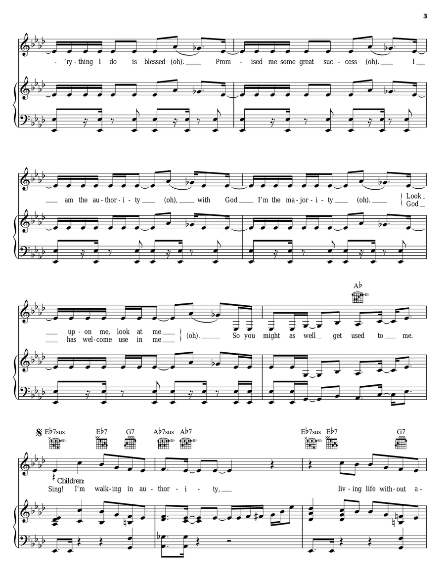 I'm Walking I'm Walking Piano, Vocal, Guitar scores gallery preview page 3