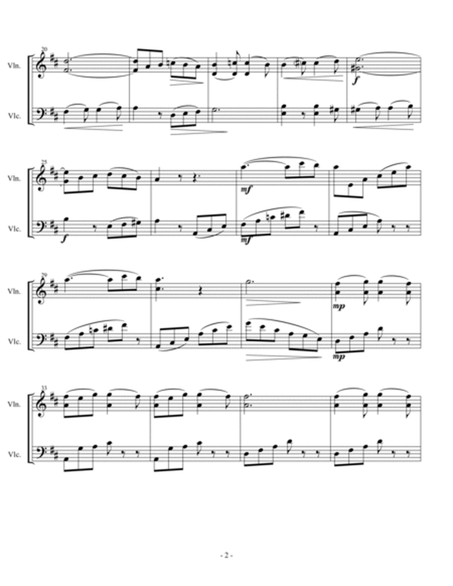 Barcarolle (arranged for String Duet) image number null