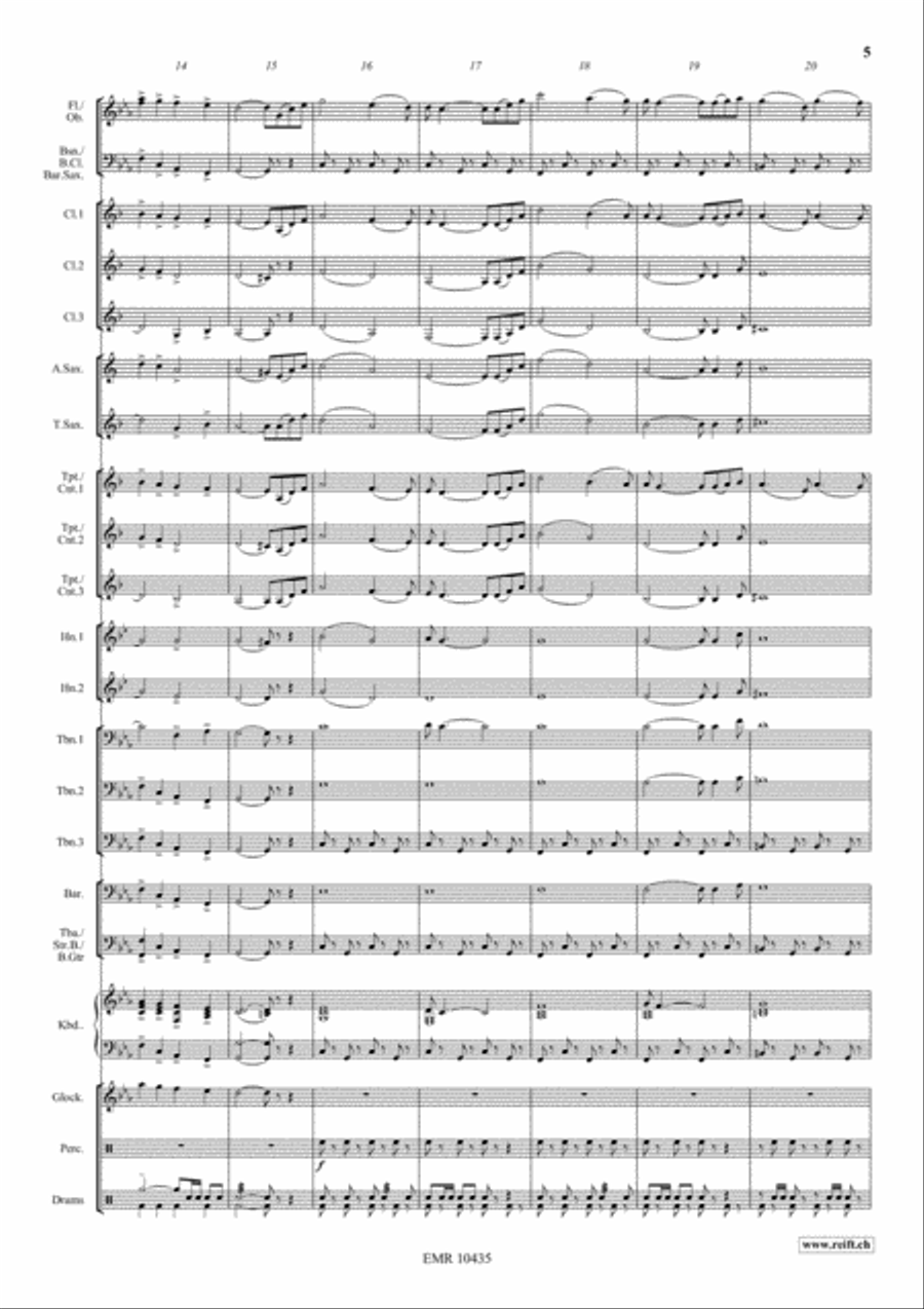 Shalom Concert Band scores gallery preview page 6