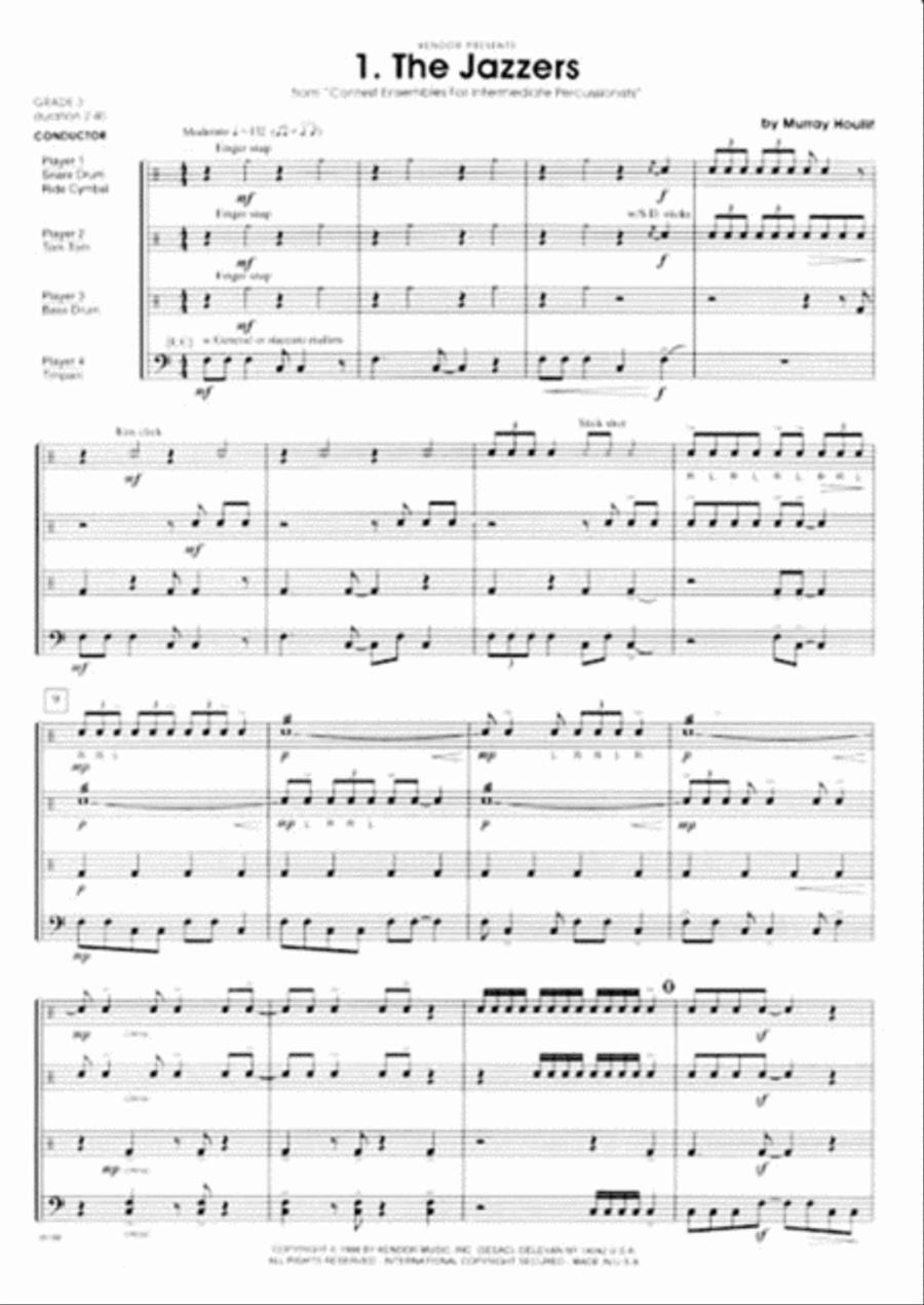 Contest Ensembles For Intermediate Percussionists Percussion scores gallery preview page 2
