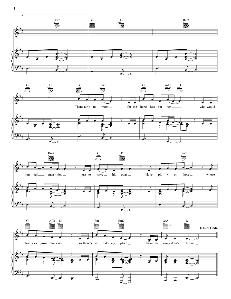 People Get Ready People Get Ready Piano, Vocal, Guitar scores gallery preview page 2
