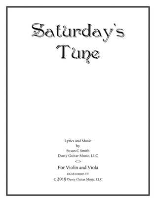 Saturday's Tune, for Violin and Viola