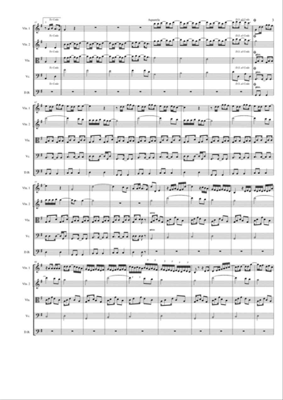 Tempo De Andanca Tempo De Andanca String Orchestra scores gallery preview page 3