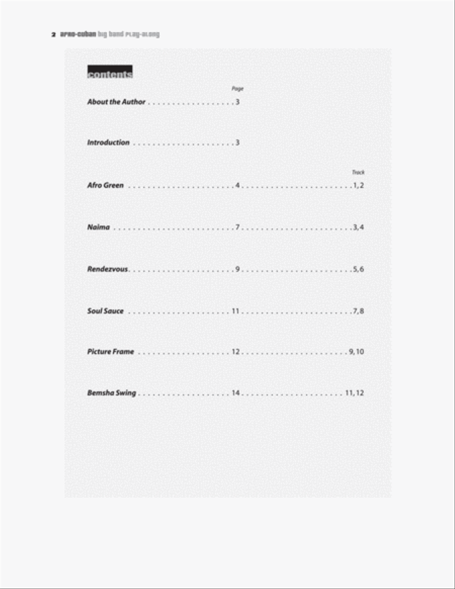 Afro-Cuban Big Band Play-Along for Mallets CD scores gallery preview page 2