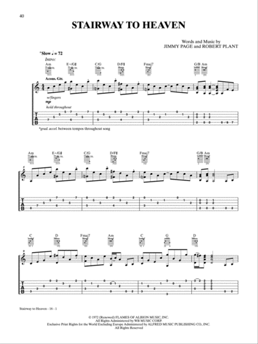 Led Zeppelin -- IV Platinum Guitar Electric Guitar scores gallery preview page 2
