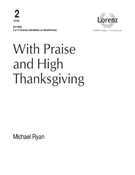 With Praise and High Thanksgiving image number null