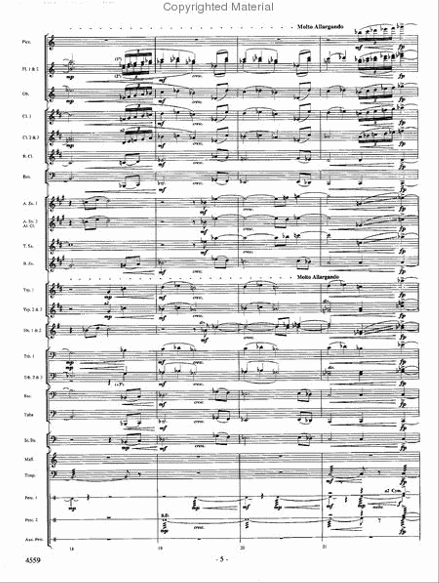 Into the Raging River Into the Raging River Concert Band scores gallery preview page 4