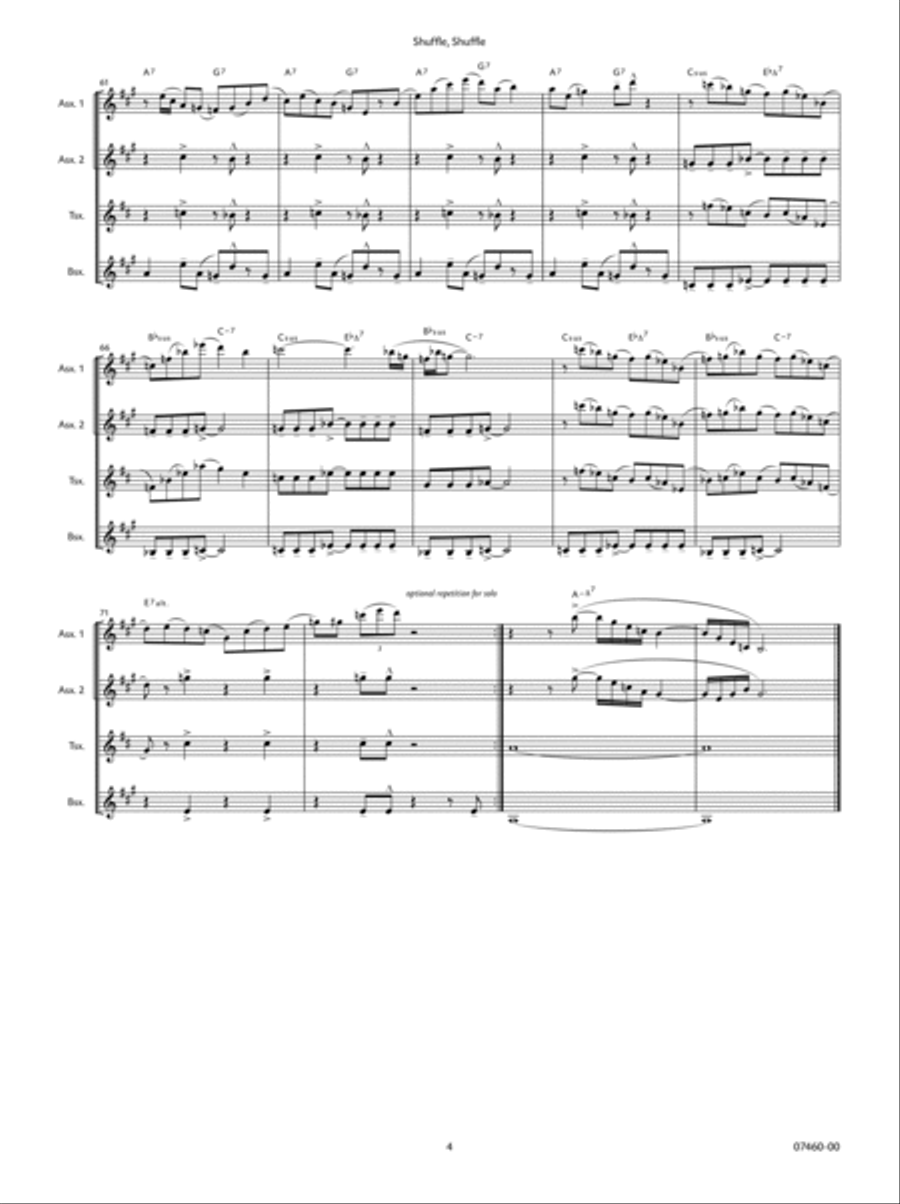 Shuffle, Shuffle Small Ensemble - Sheet Music page 3