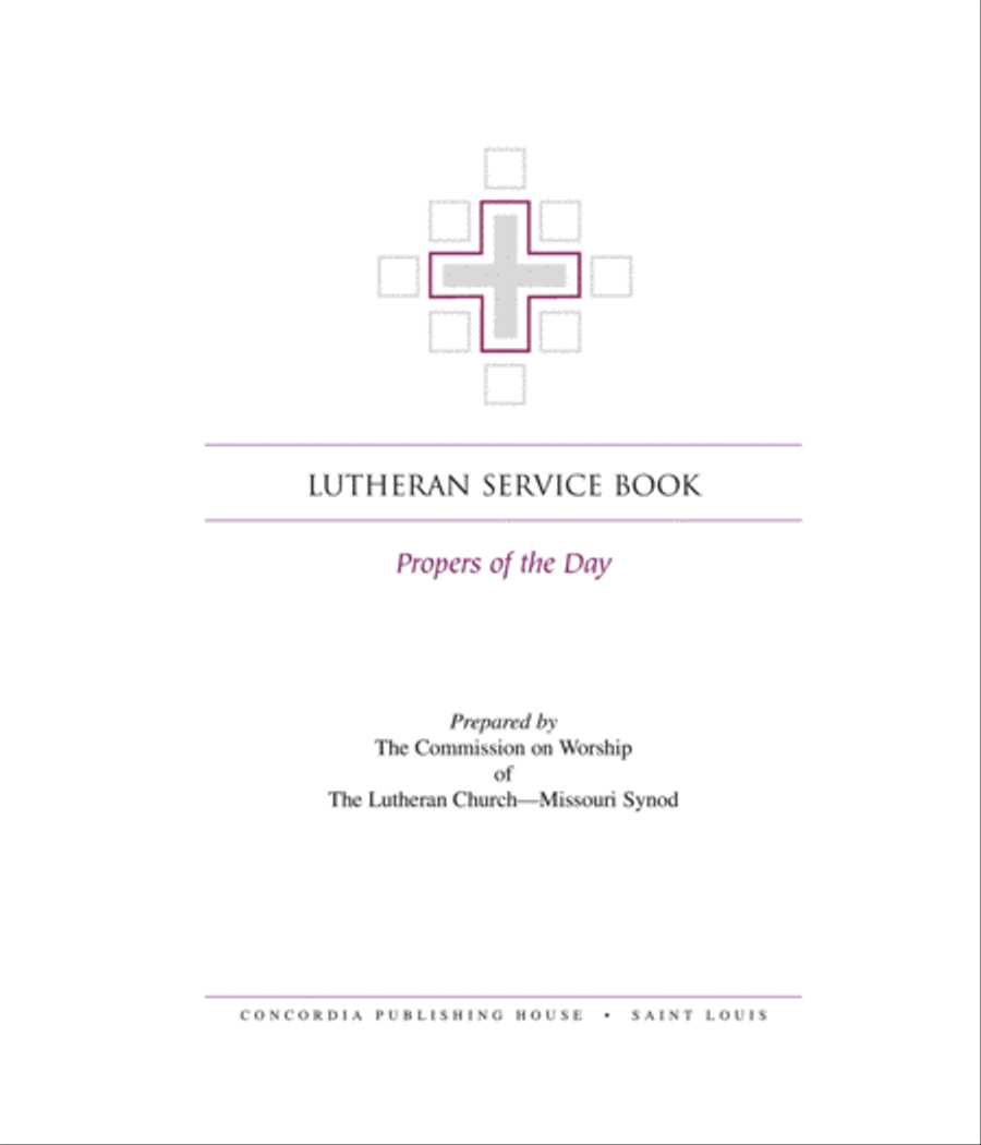 Lutheran Service Book: Propers of the Day Choir scores gallery preview page 2