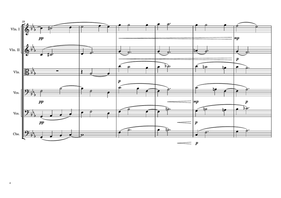 Poem for Italy: Night and Day - Score Only String Orchestra scores gallery preview page 4