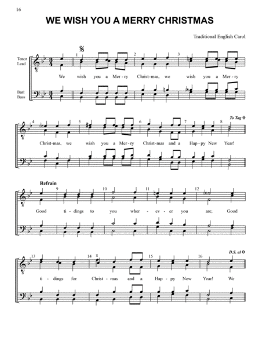 Yuletide Favorites (Volume I) TTBB scores gallery preview page 16