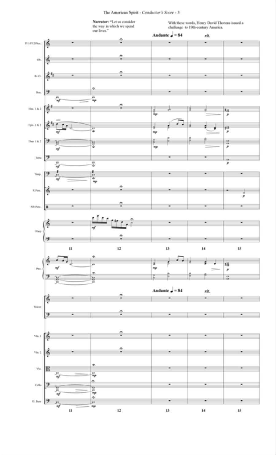 The American Spirit - Score Choir scores gallery preview page 3