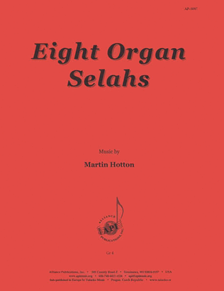 Eight Organ Selahs By Martin Hotton