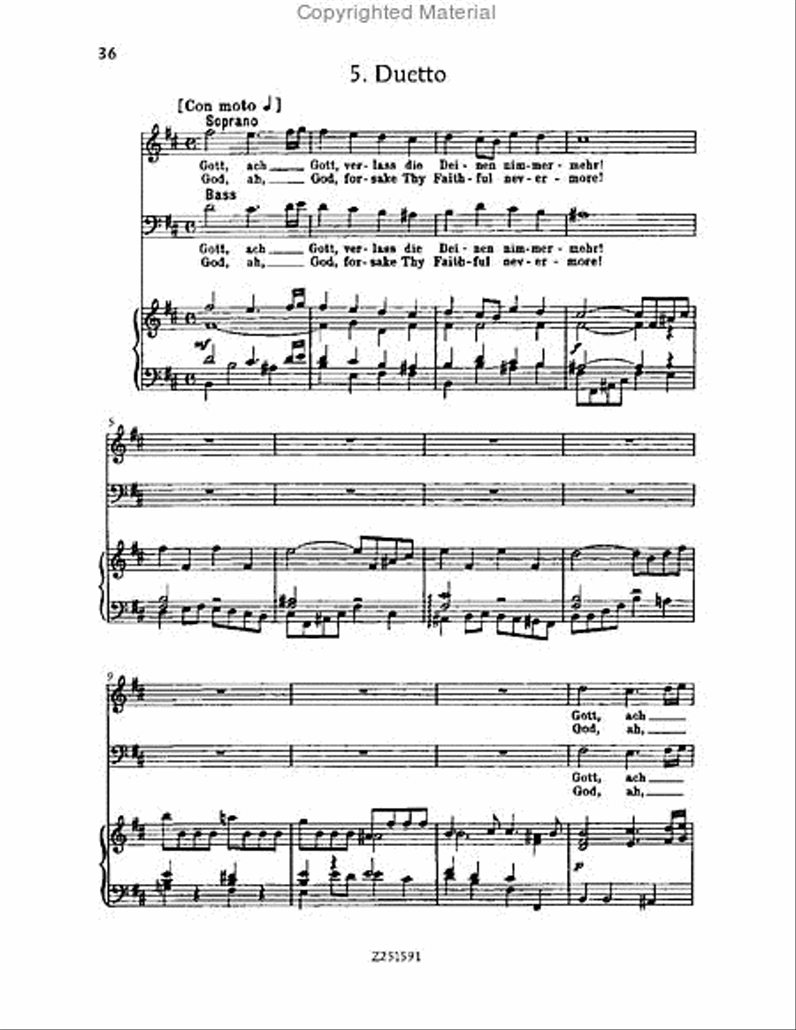 Gott, der Herr, ist Sonn' und Schild, BWV 79 Choir scores gallery preview page 36