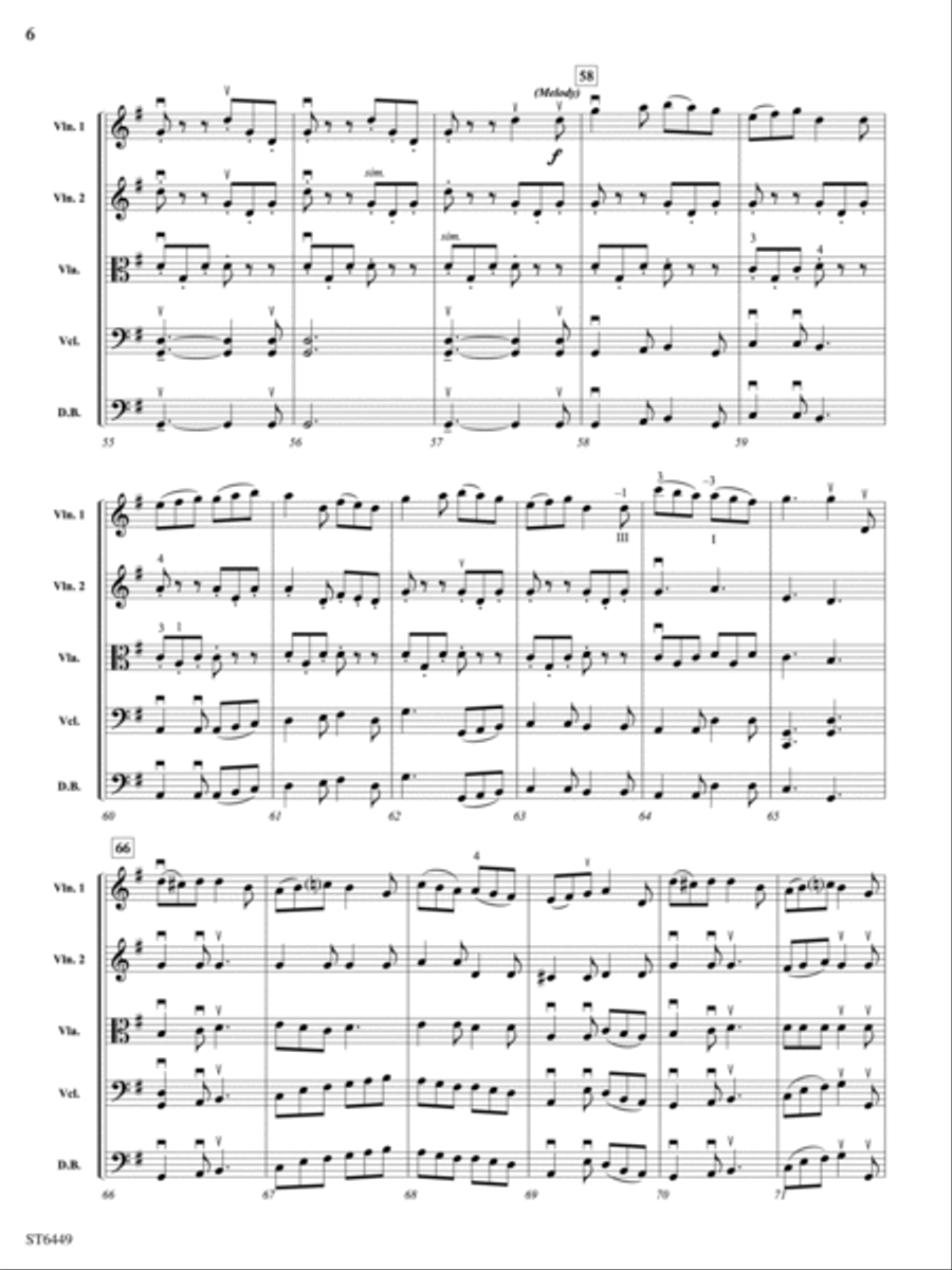 Sheehan's Pub Band: Score String Orchestra scores gallery preview page 6