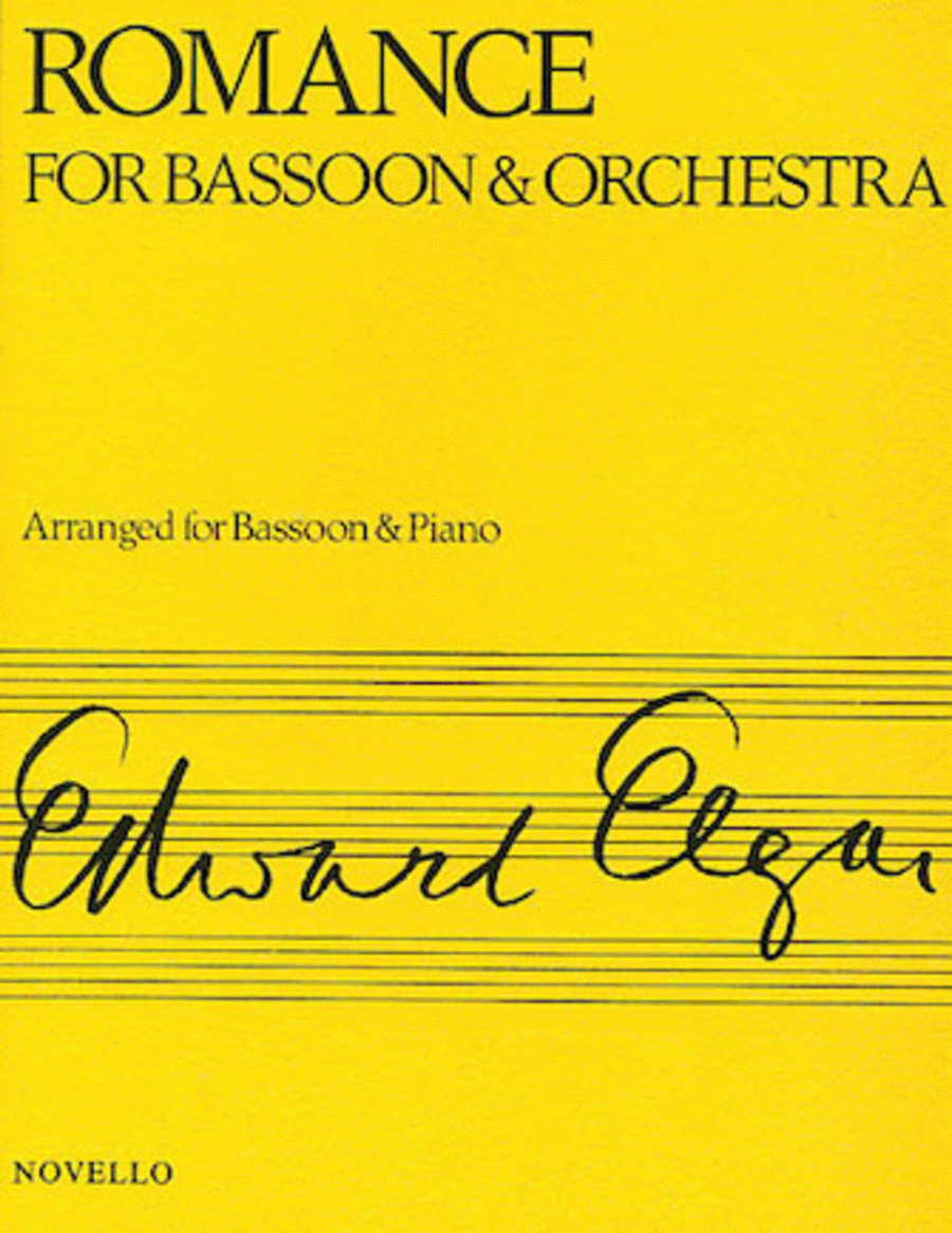 Romance for Bassoon and Orchestra Bassoon Solo scores gallery preview page 1