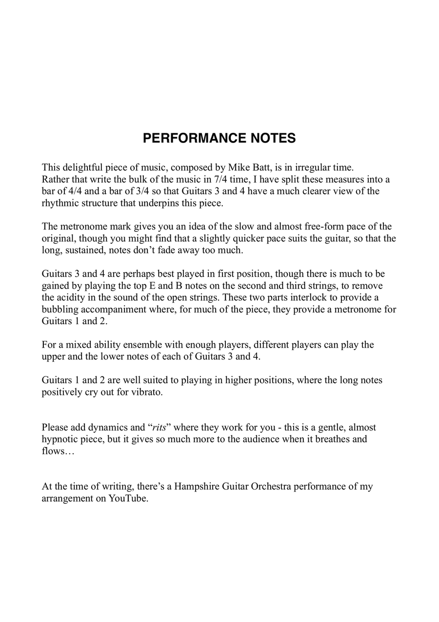 The Closest Thing To Crazy Guitar Ensemble scores gallery preview page 3