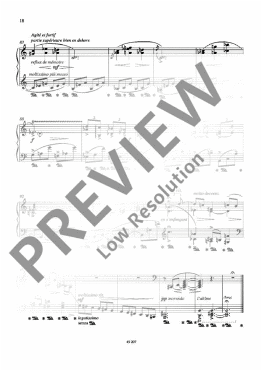 Reflexions Piano Solo scores gallery preview page 19