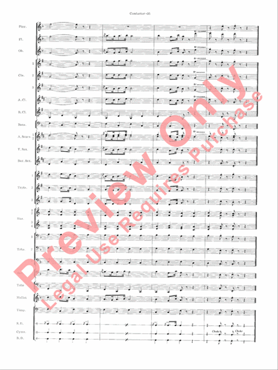 Carmen Suite Concert Band scores gallery preview page 37