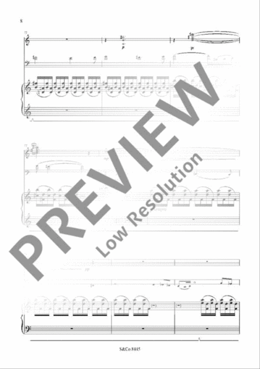 Lauda (con Sordino) Cello scores gallery preview page 9