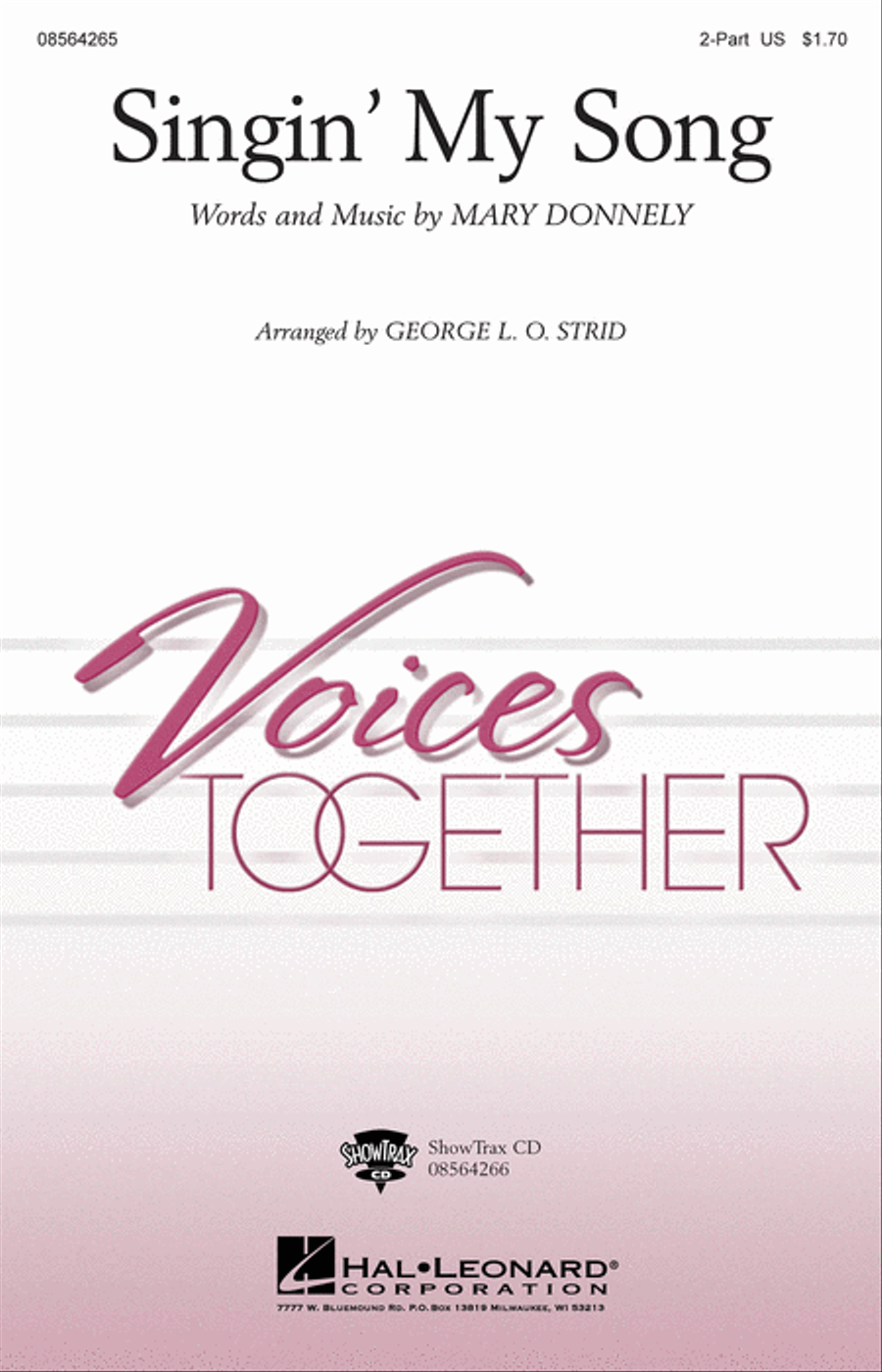 Singin' My Song Choir scores gallery preview page 1