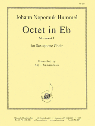 Octet In Eb - Sax Choir