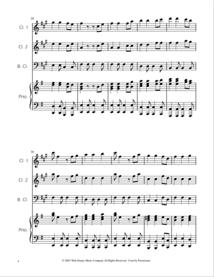 He's A Pirate Clarinet Trio scores gallery preview page 4