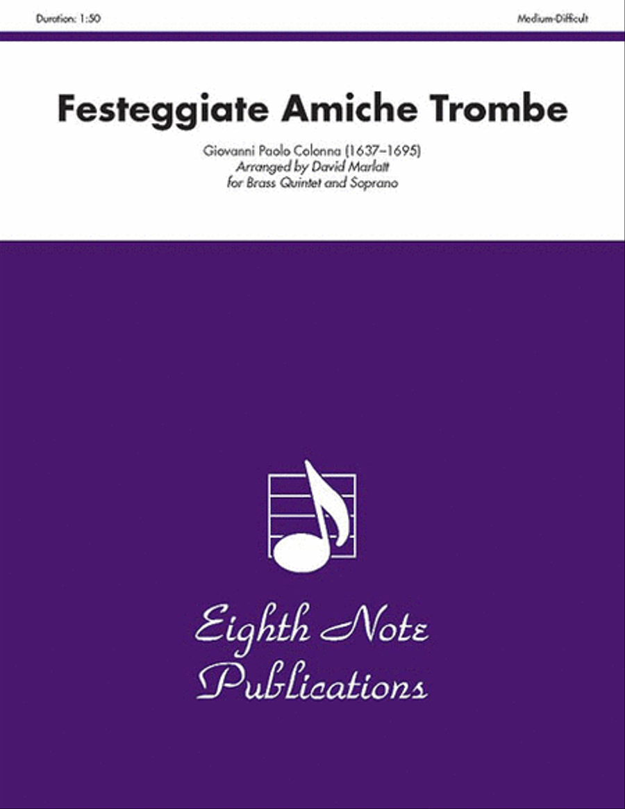 Festeggiate Amiche Trombe Brass Quintet scores gallery preview page 1