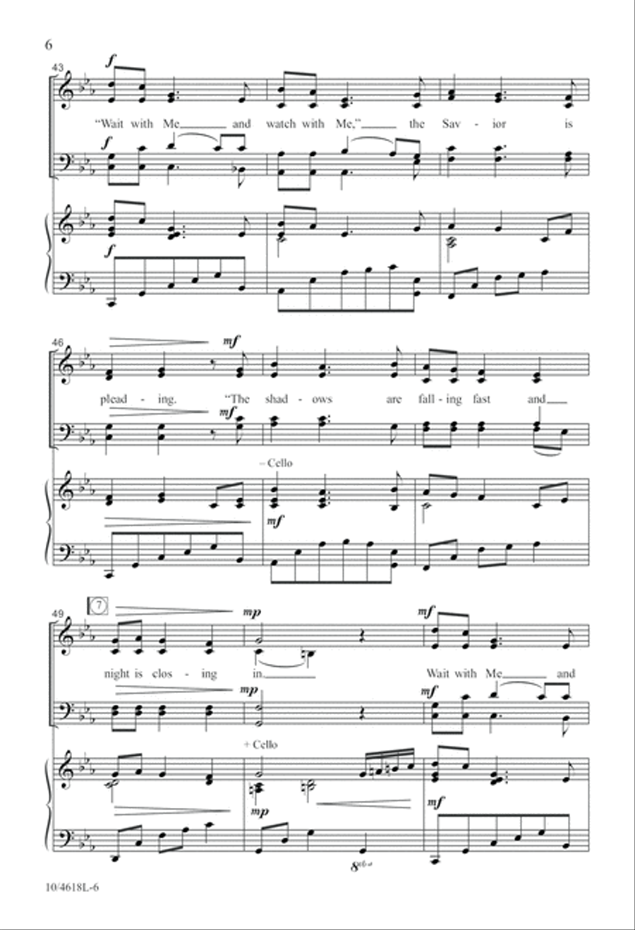 Wait With Me 4-Part scores gallery preview page 7