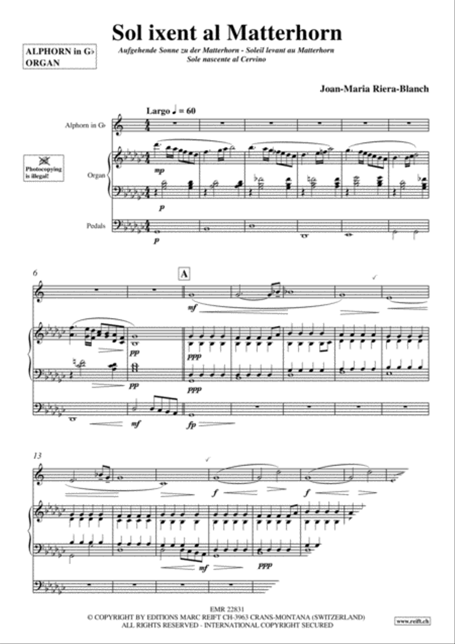 Sol ixent al Matterhorn Organ scores gallery preview page 3